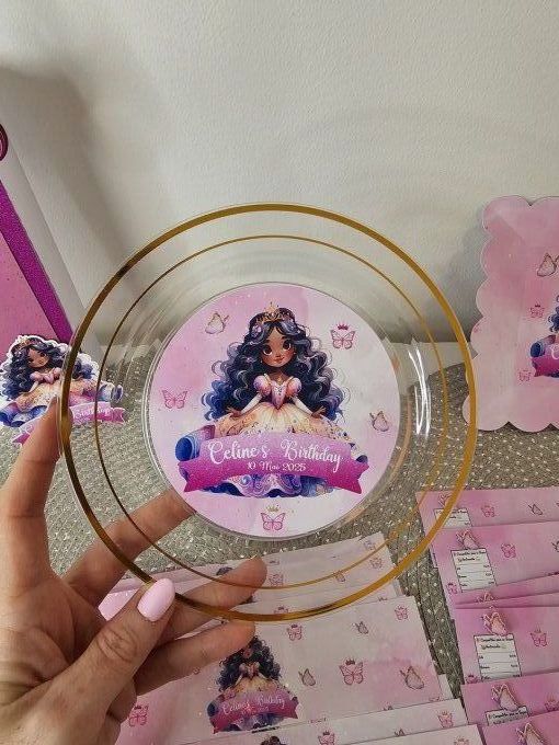 Assiette Plastique transparente